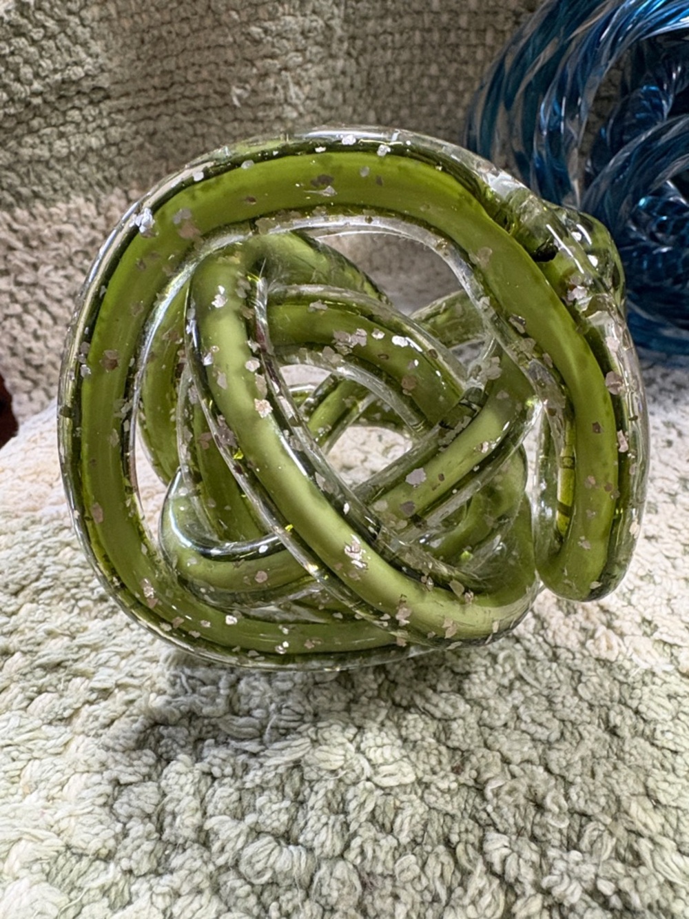 Murano Hand-Blown Glass Sculpture - Infinity Knot